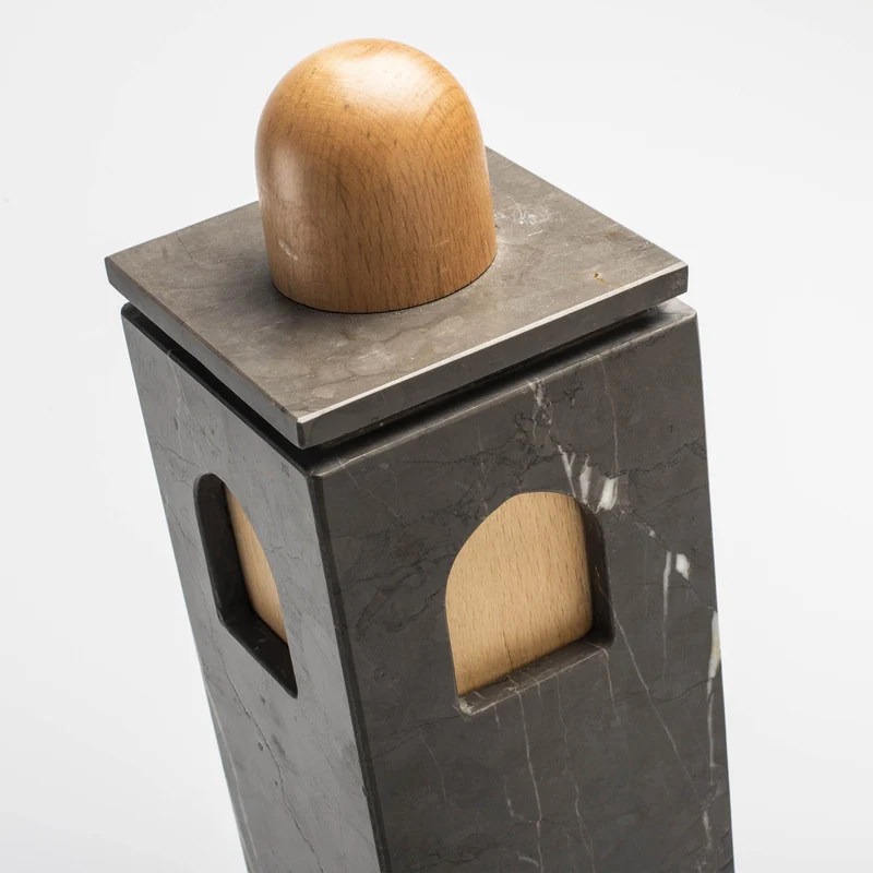 Marble and Wood Box QUBA by Gabriele D'Angelo for Kimano