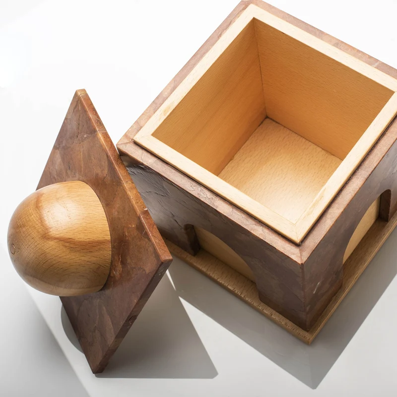 Marble and Wood Box QUBA by Gabriele D'Angelo for Kimano