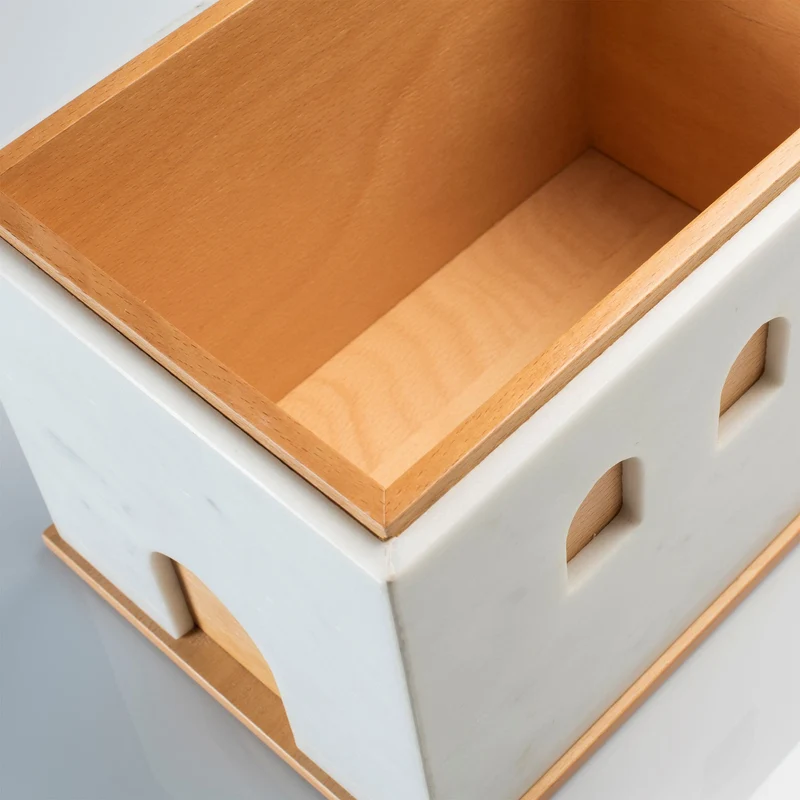 Marble and Wood Box QUBA by Gabriele D'Angelo for Kimano