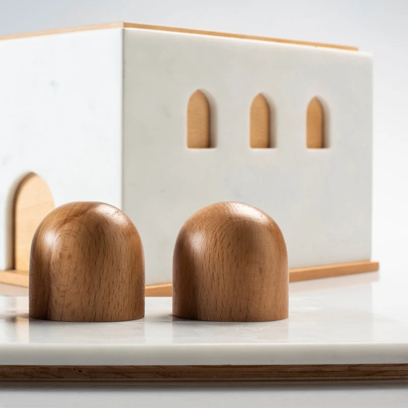 Marble and Wood Box QUBA by Gabriele D'Angelo for Kimano