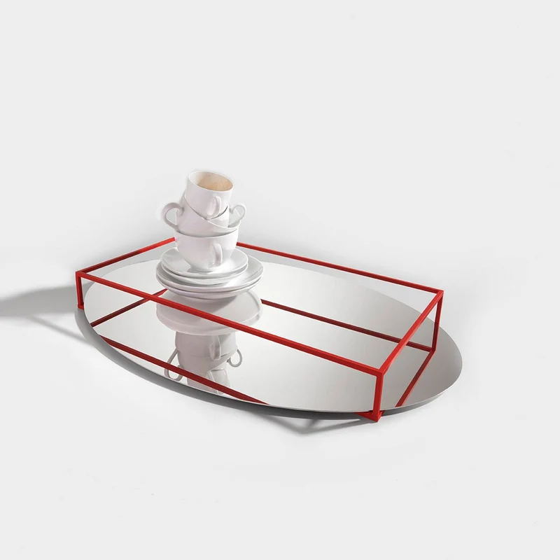 Metal Tray SURFACE + BORDER No. 2 by Ron Gilad