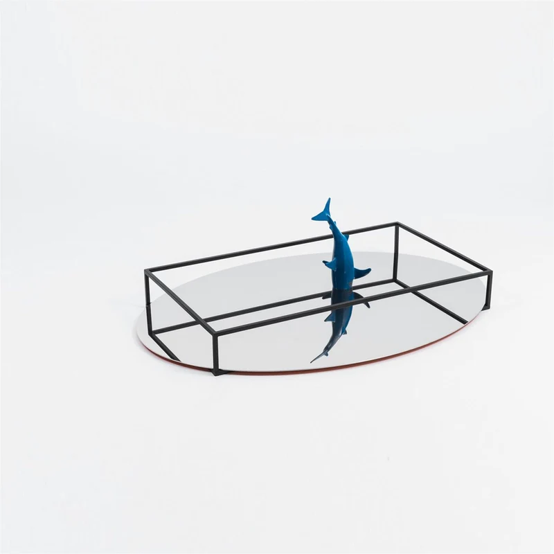 Metal Tray SURFACE + BORDER No. 2 by Ron Gilad