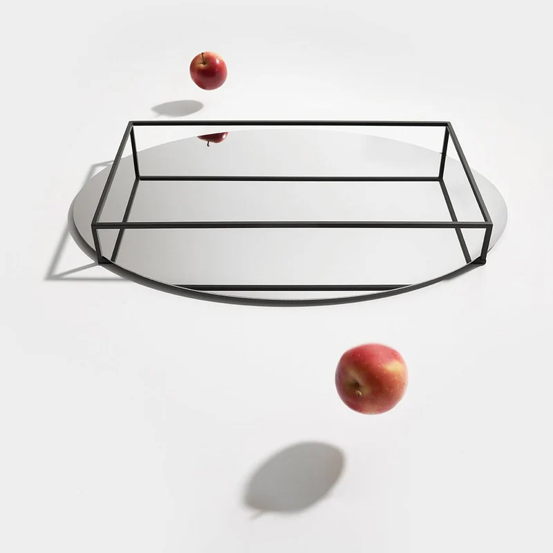 Metal Tray SURFACE + BORDER No. 2 by Ron Gilad