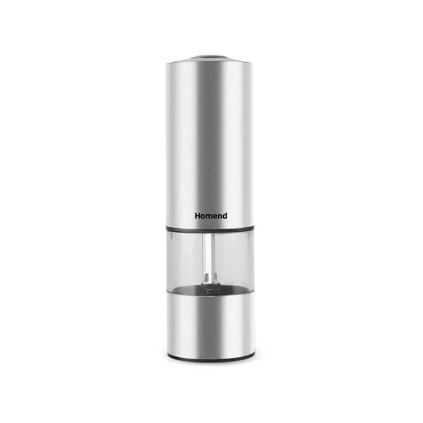 Homend Grindgo 6004UK Wiederaufladbare Gewürzmühle, Inox