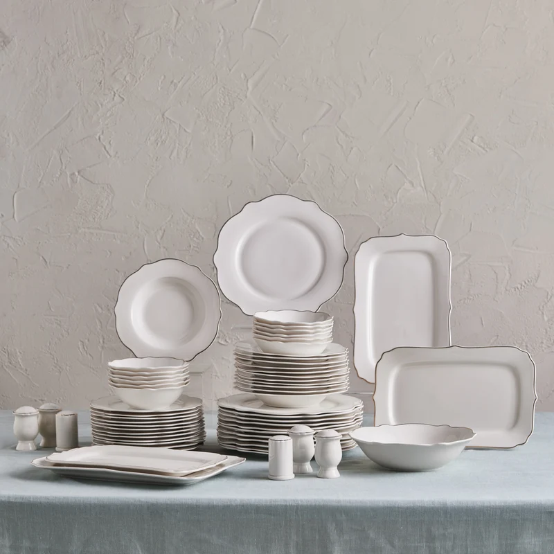 Karaca Elegance Vera 59-Teiliges 12-Personen-Geschirrset, Gold