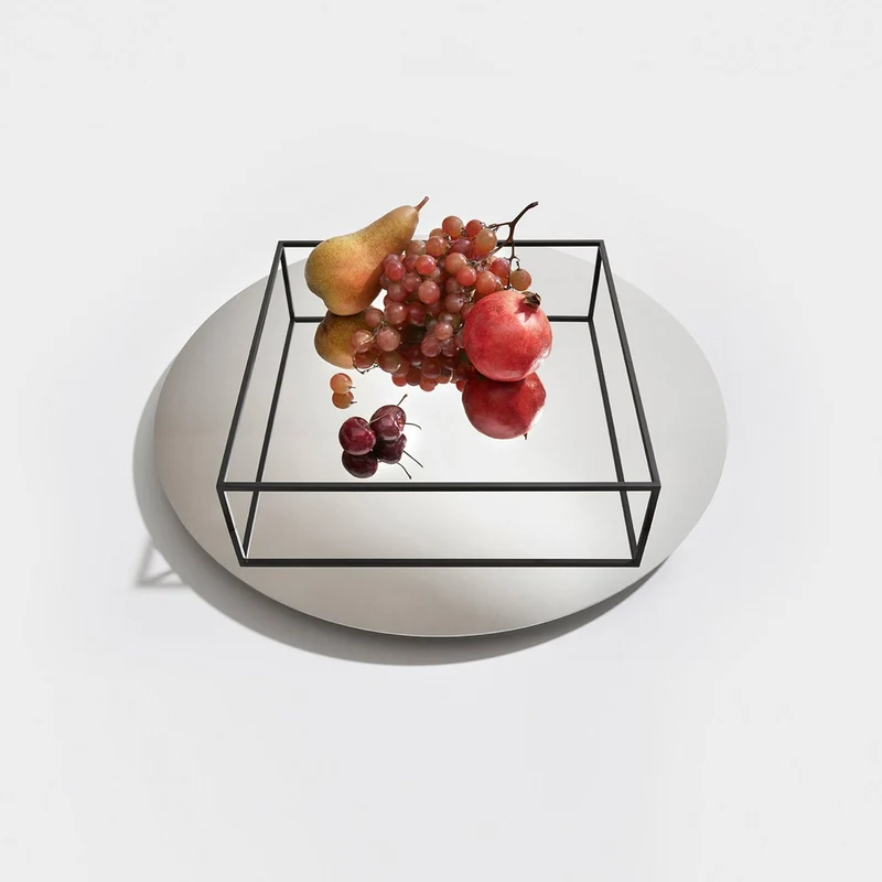 Metal Tray SURFACE + BORDER No. 1 by Ron Gilad