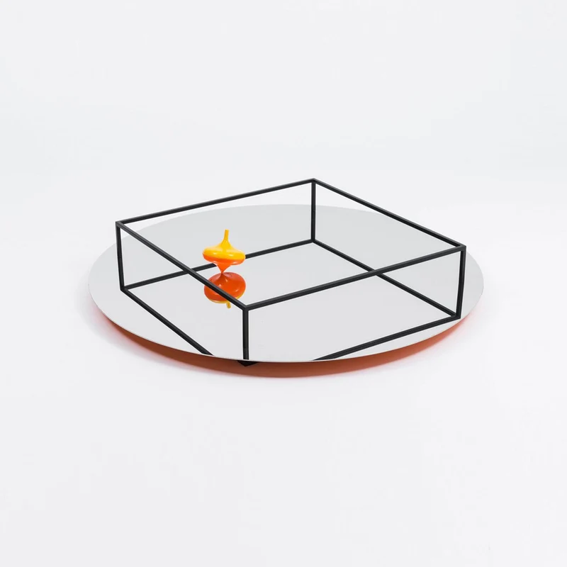 Metal Tray SURFACE + BORDER No. 1 by Ron Gilad