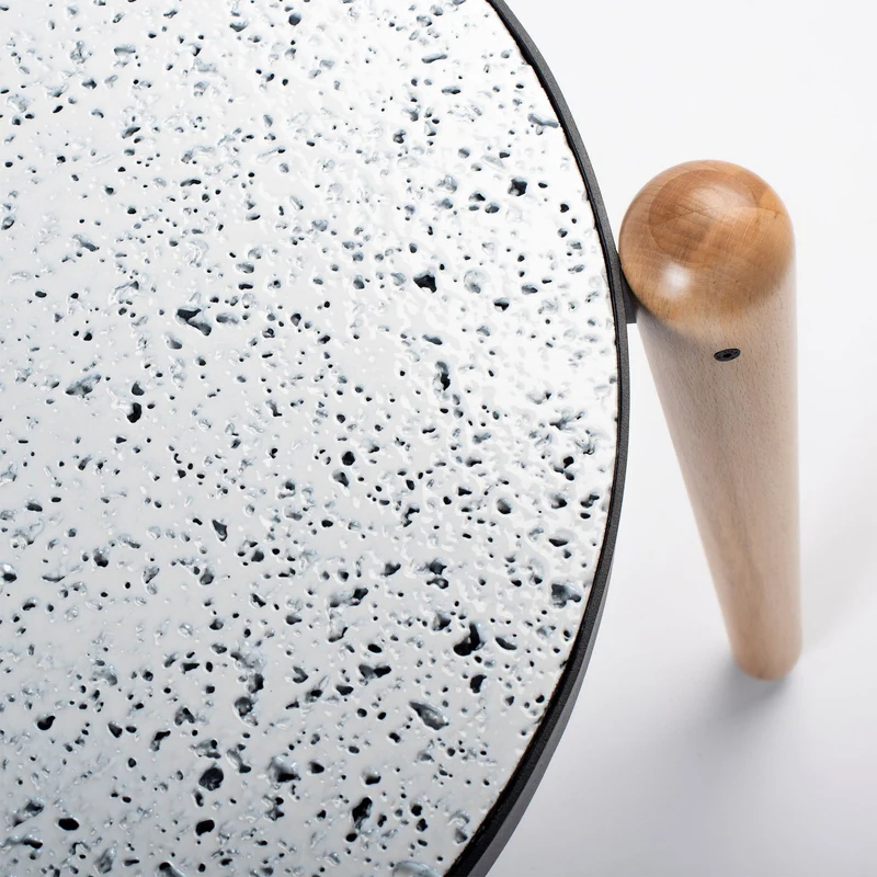 Marble, Steel and Wood Coffee Table TRIS by Luca Maci