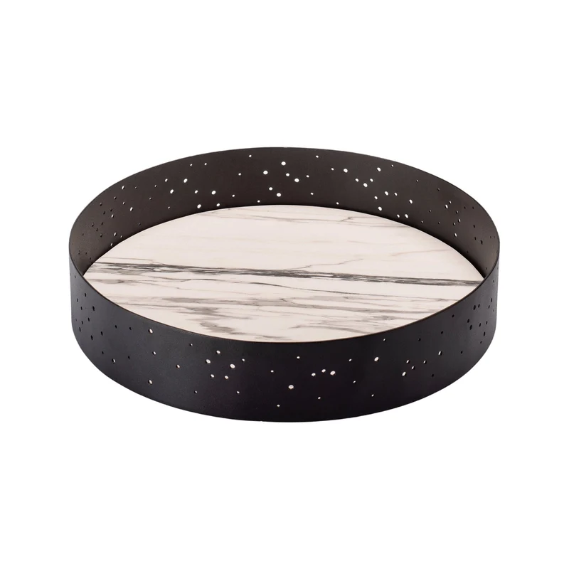 Marble and Steel Centrepiece ECLITTICA by Stella Orlandino