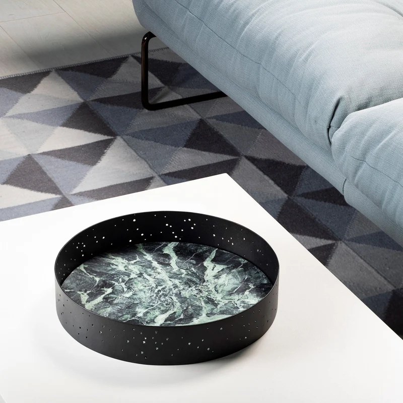 Marble and Steel Centrepiece ECLITTICA by Stella Orlandino