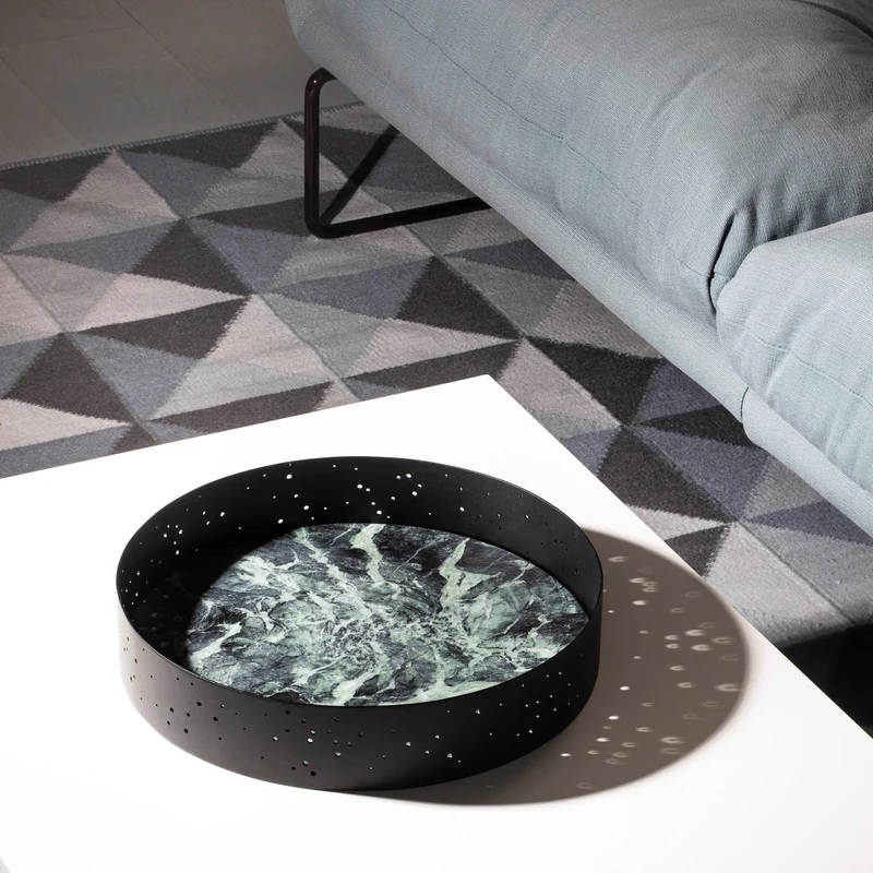 Marble and Steel Centrepiece ECLITTICA by Stella Orlandino