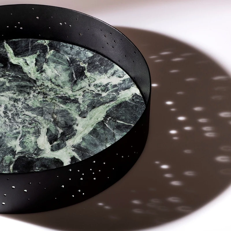 Marble and Steel Centrepiece ECLITTICA by Stella Orlandino