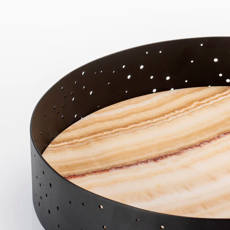 Marble and Steel Centrepiece ECLITTICA by Stella Orlandino