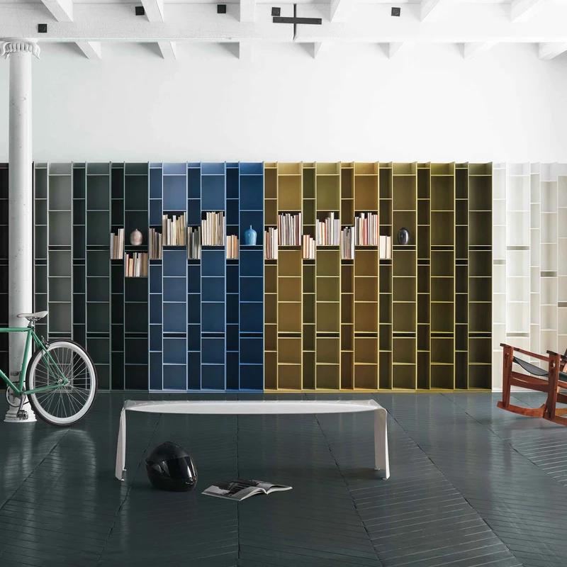 Modular Bookcase RANDOM by Eva Paster & Michael Geldmacher for MDF Italia