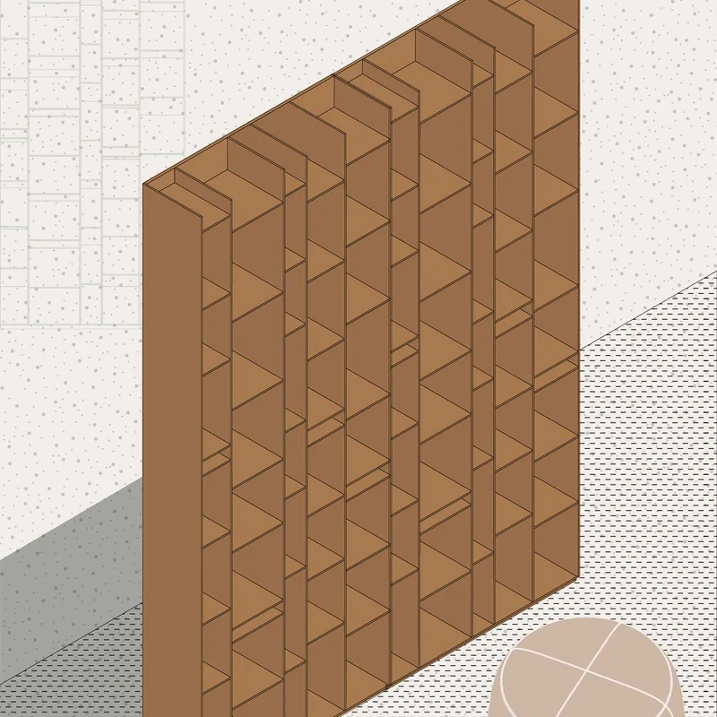 Modular Bookcase RANDOM by Eva Paster & Michael Geldmacher for MDF Italia