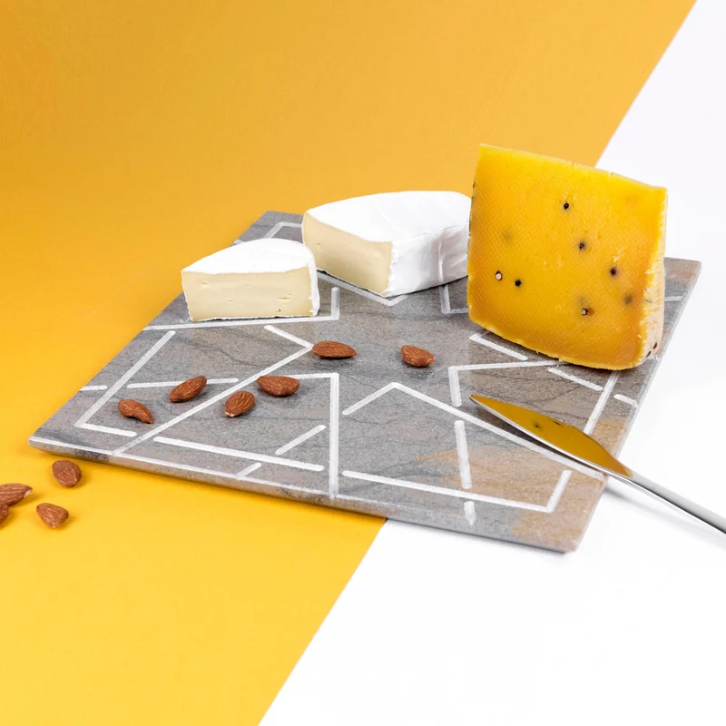 Marble Square Charger PALATINA by Gabriele D'Angelo