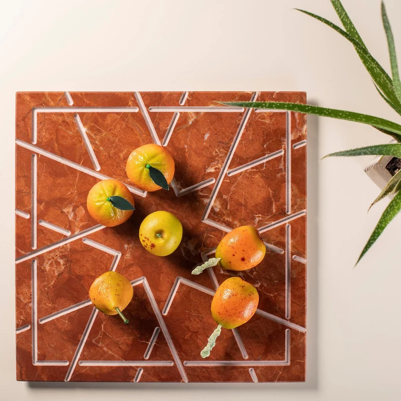 Marble Square Charger PALATINA by Gabriele D'Angelo