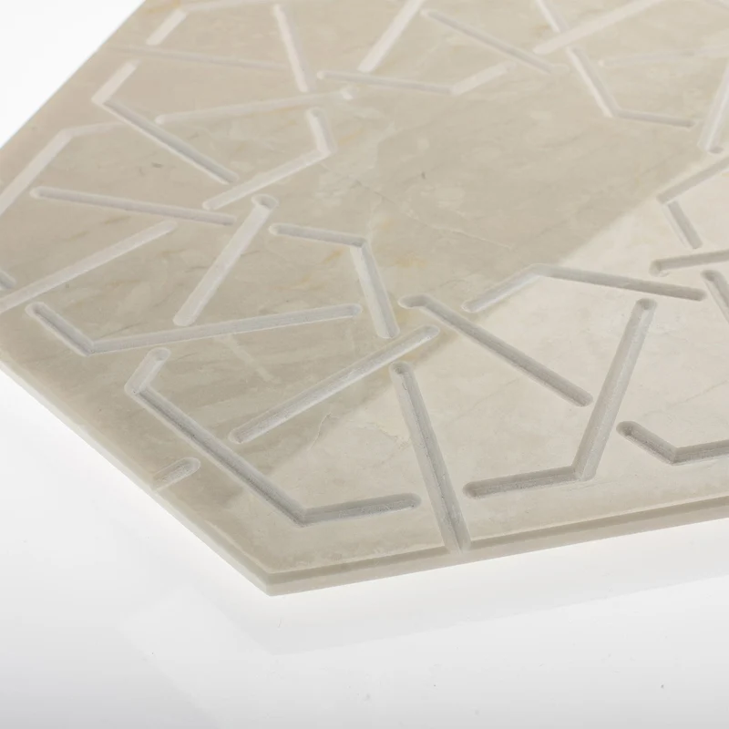 Marble Hexagonal Charger Plate PALATINA by Gabriele D'Angelo
