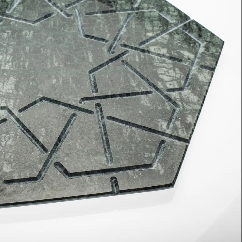 Marble Hexagonal Charger Plate PALATINA by Gabriele D'Angelo
