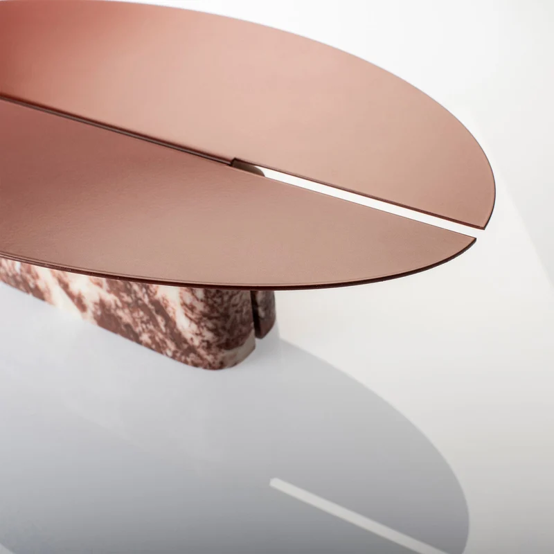 Marble and Steel Centrepiece ORIGINE by Alessandra Grasso for Kimano
