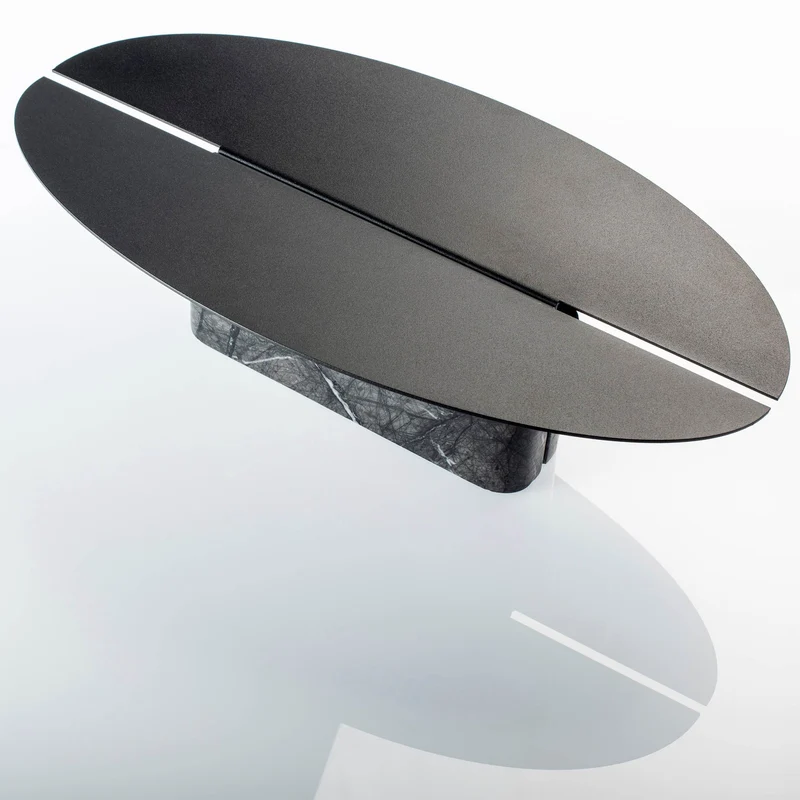 Marble and Steel Centrepiece ORIGINE by Alessandra Grasso for Kimano