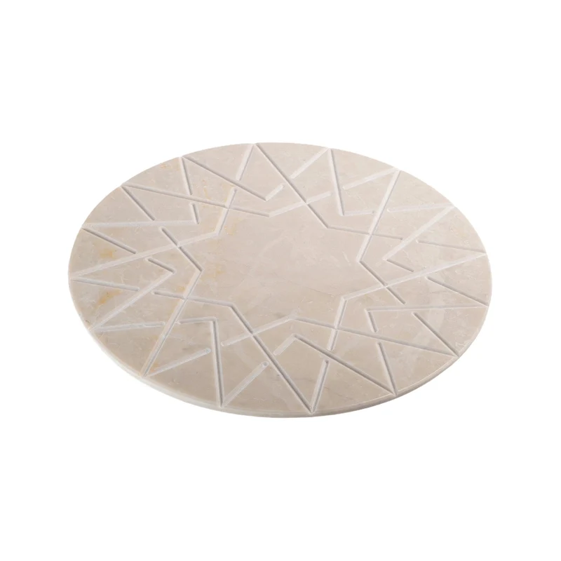 Marble Round Charger Plate PALATINA by Gabriele D'Angelo for Kimano