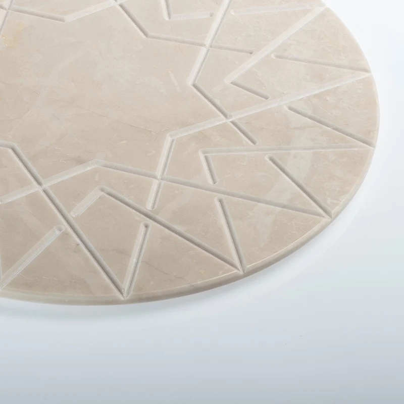 Marble Round Charger Plate PALATINA by Gabriele D'Angelo for Kimano