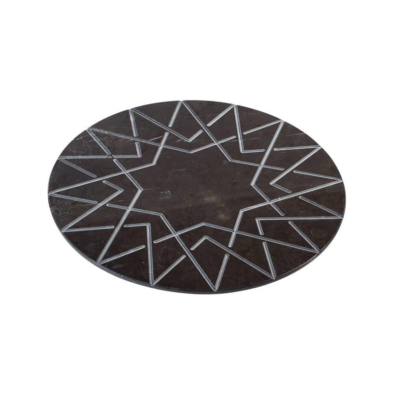 Marble Round Charger Plate PALATINA by Gabriele D'Angelo for Kimano
