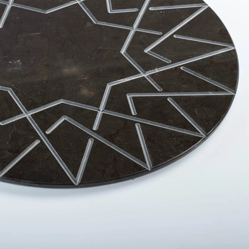 Marble Round Charger Plate PALATINA by Gabriele D'Angelo for Kimano
