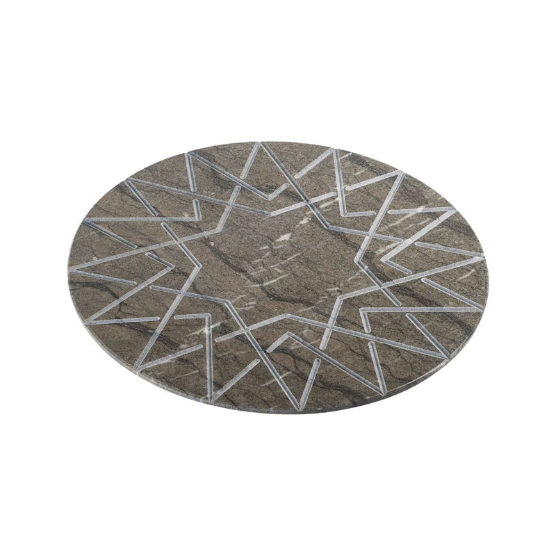 Marble Round Charger Plate PALATINA by Gabriele D'Angelo for Kimano