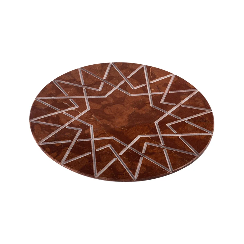 Marble Round Charger Plate PALATINA by Gabriele D'Angelo for Kimano
