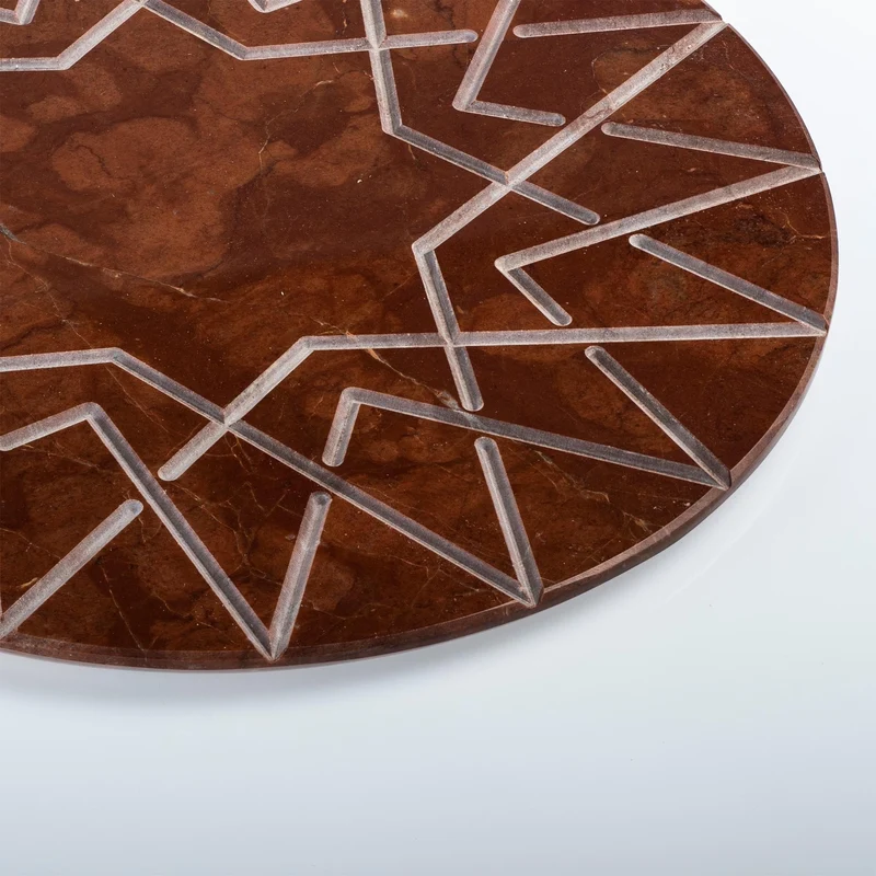 Marble Round Charger Plate PALATINA by Gabriele D'Angelo for Kimano