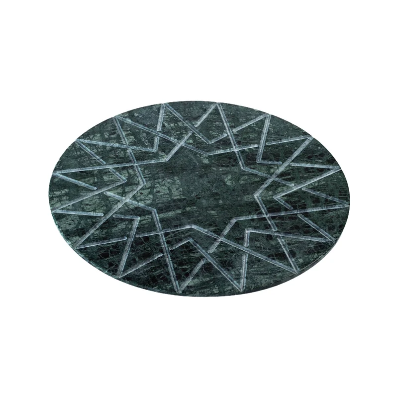 Marble Round Charger Plate PALATINA by Gabriele D'Angelo for Kimano