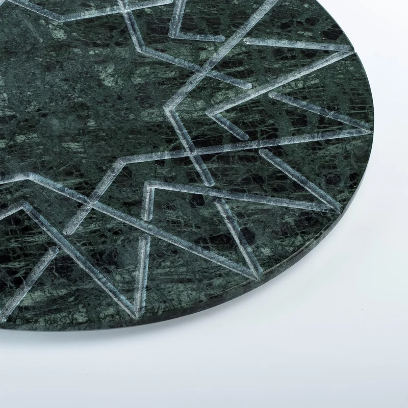 Marble Round Charger Plate PALATINA by Gabriele D'Angelo for Kimano