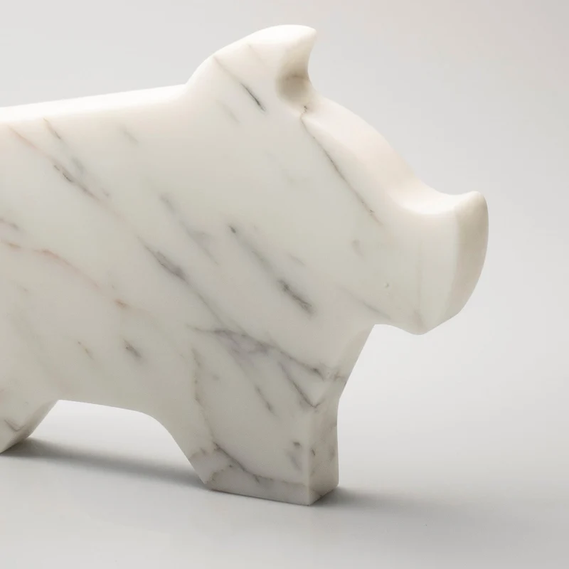 Marble Paperweight MAIALINO PICCOLO by Alessandra Grasso