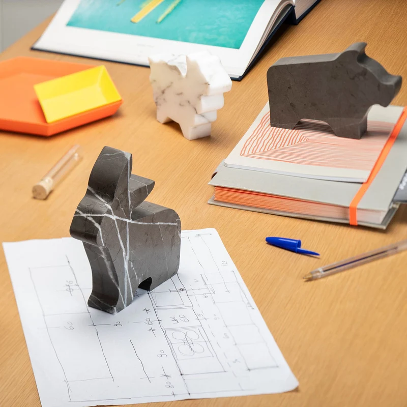 Marble Paperweight MAIALINO PICCOLO by Alessandra Grasso