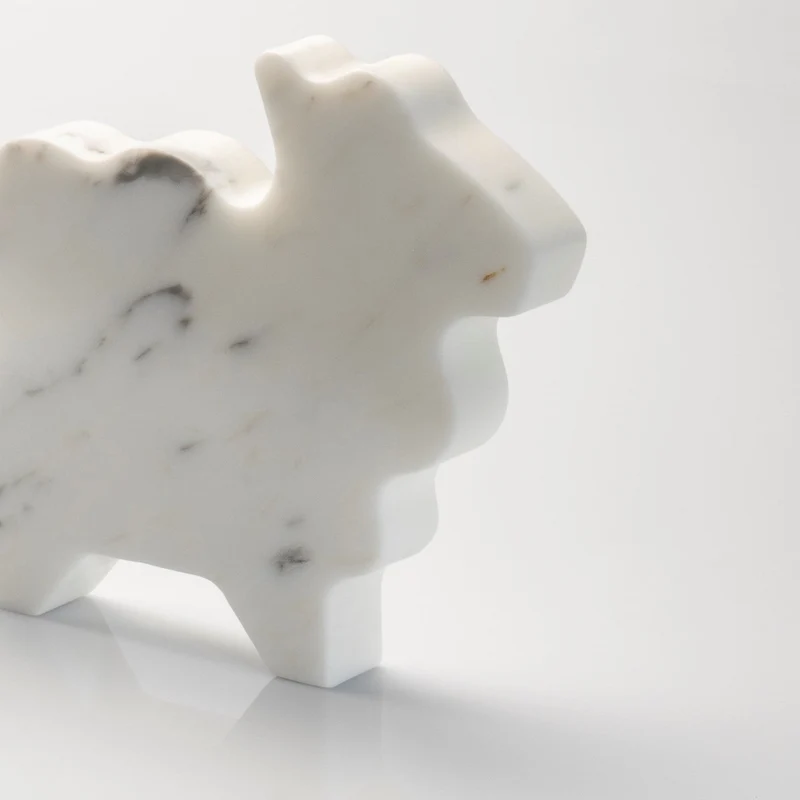 Marble Paperweight PECORELLA GRANDE by Alessandra Grasso