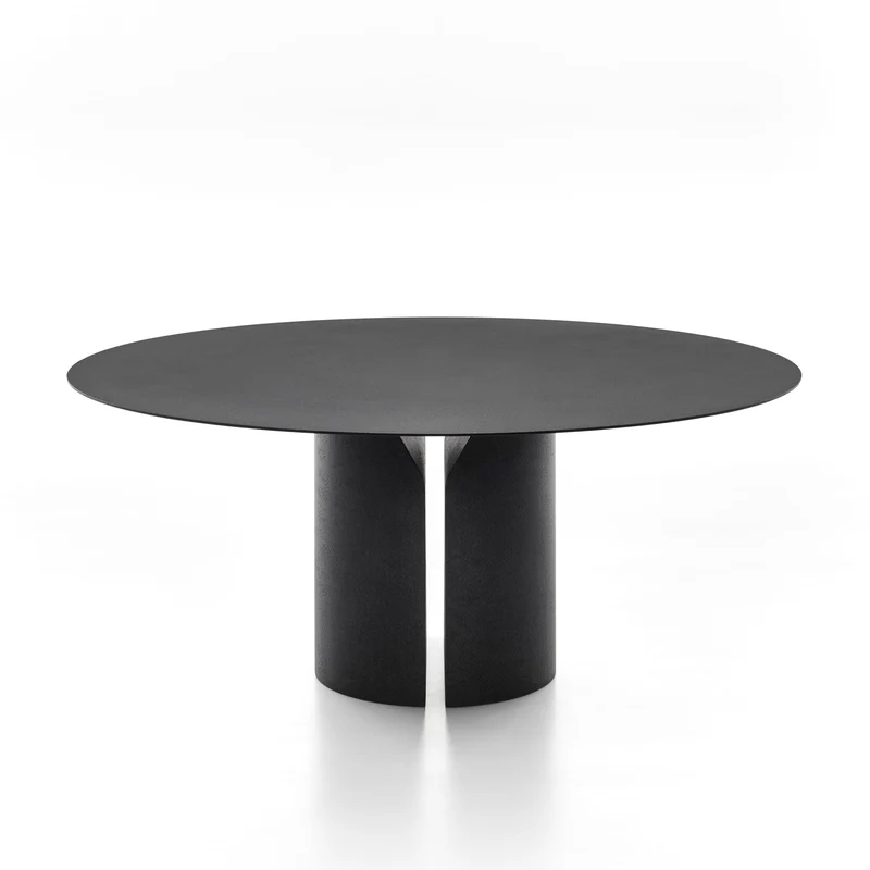 Round Table NVL TABLE Black by Jean Nouvel Design for MDF Italia