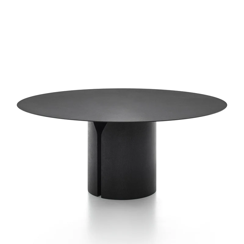 Round Table NVL TABLE Black by Jean Nouvel Design for MDF Italia