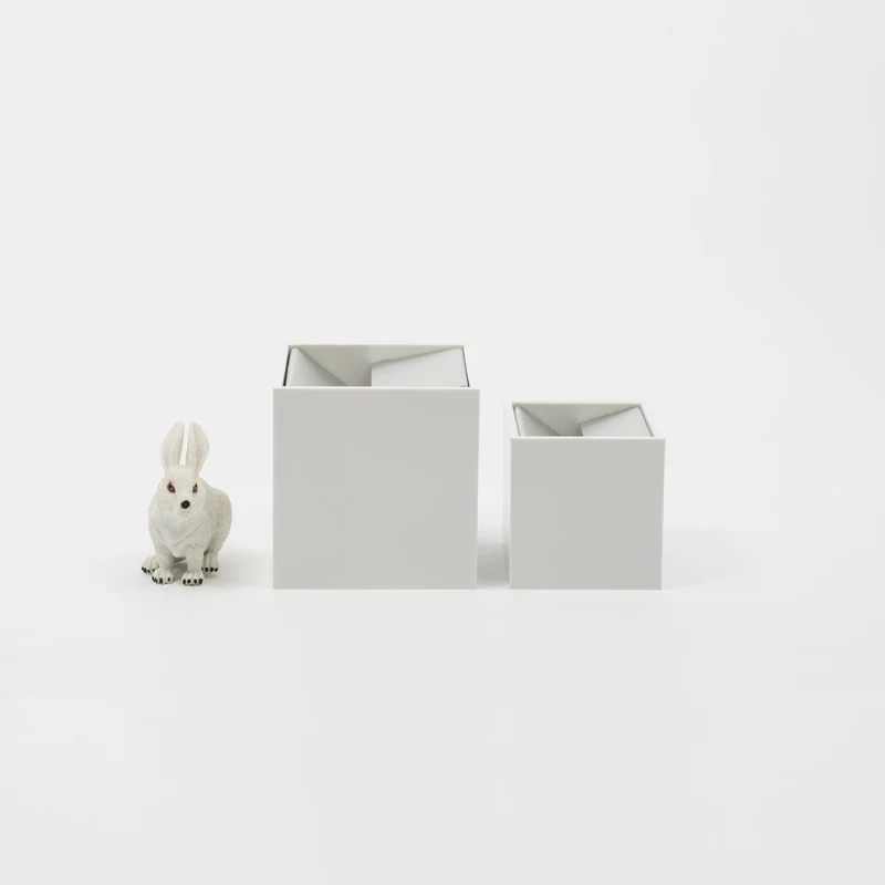 Aluminum Ashtray CUBO Set of Four by Bruno Munari for Danese Milano