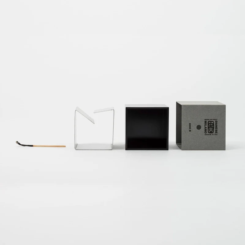 Aluminum Ashtray CUBO Set of Four by Bruno Munari for Danese Milano