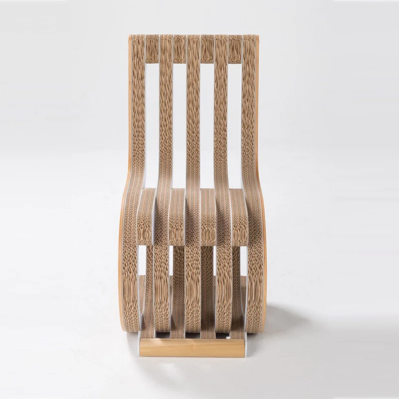 Cardboard Chair TWIST Oak Wood