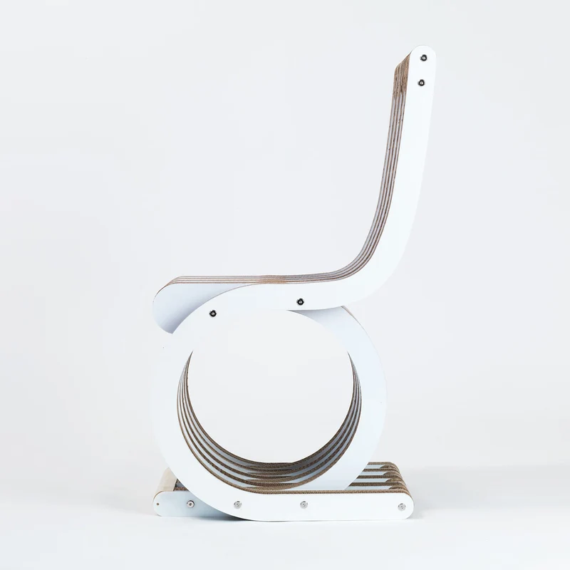 Cardboard Chair TWIST White