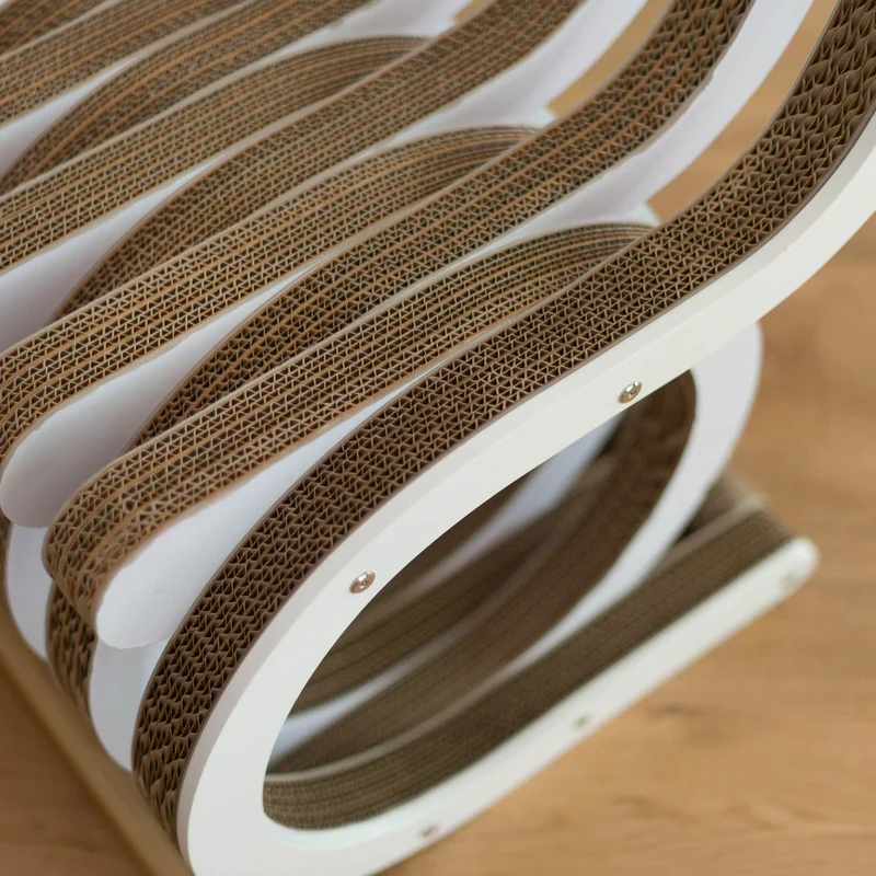 Cardboard Chair TWIST White