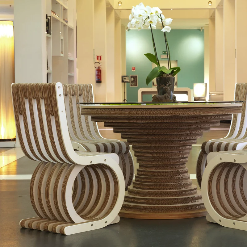 Cardboard Chair TWIST White