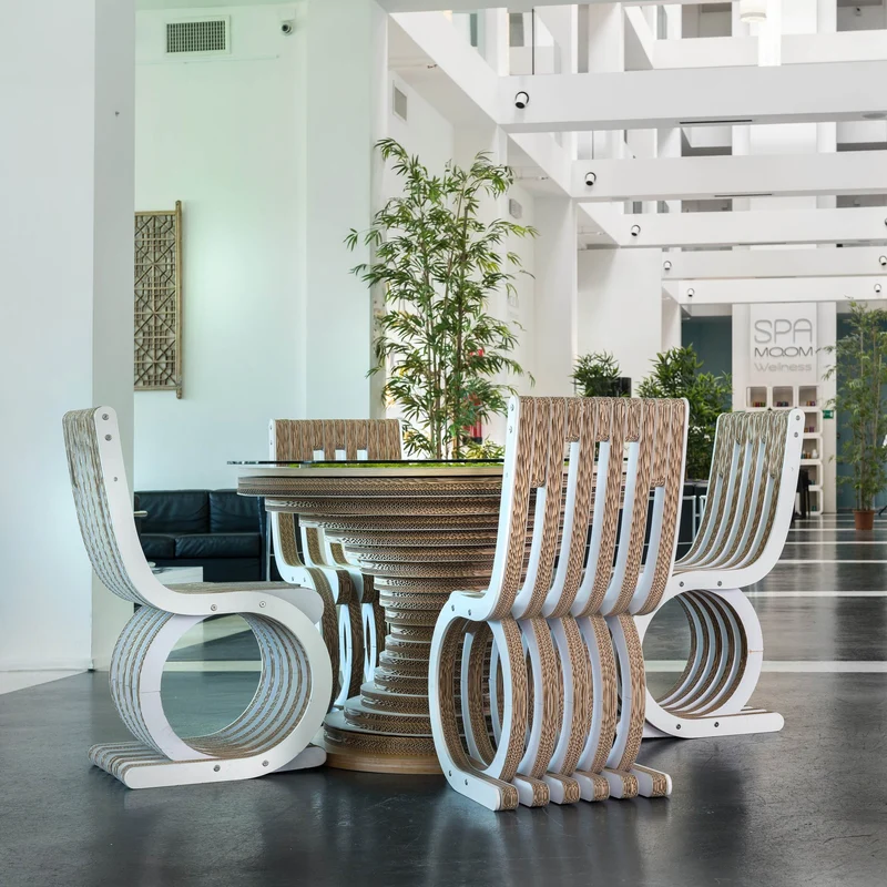 Cardboard Chair TWIST White