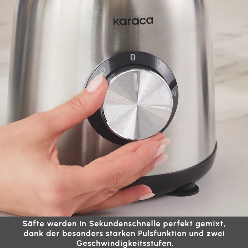 Karaca Inox 1,5 L Glasbehälter Inox Smoothie Blender