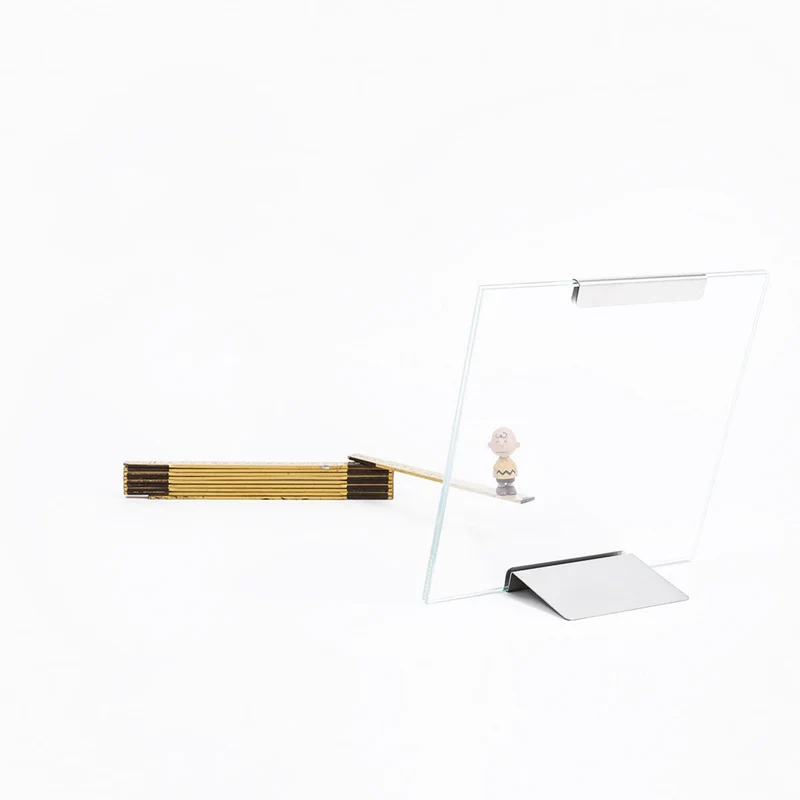 Glass and Steel Frame GALAPAGOS by Bruno Munari