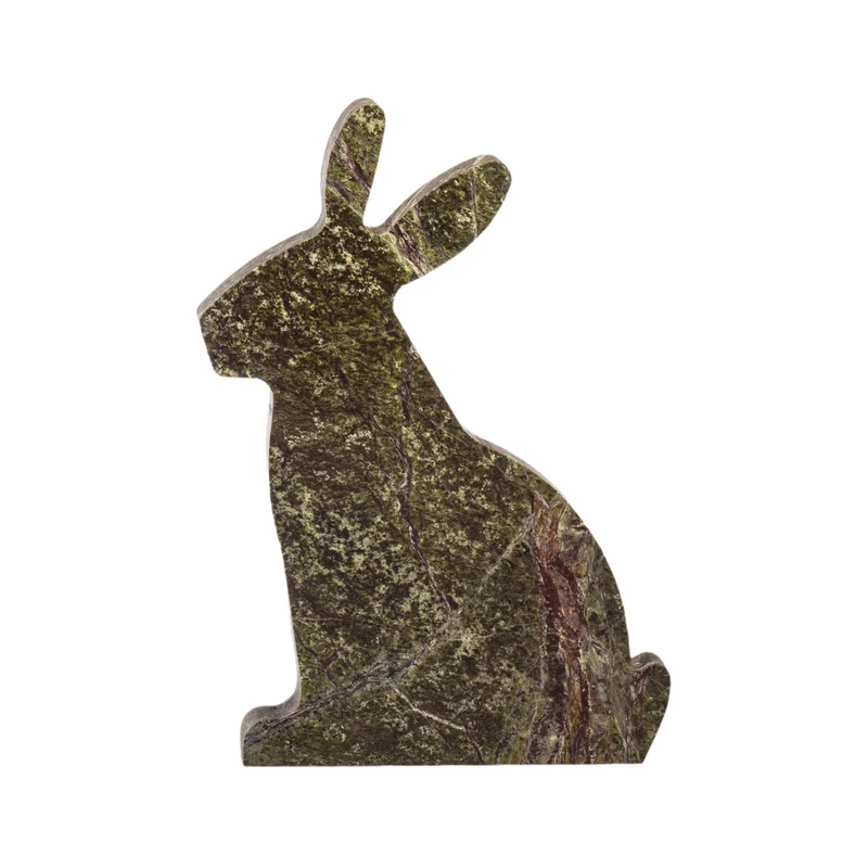 Marble and Steel Bookend BUNNY by Alessandra Grasso