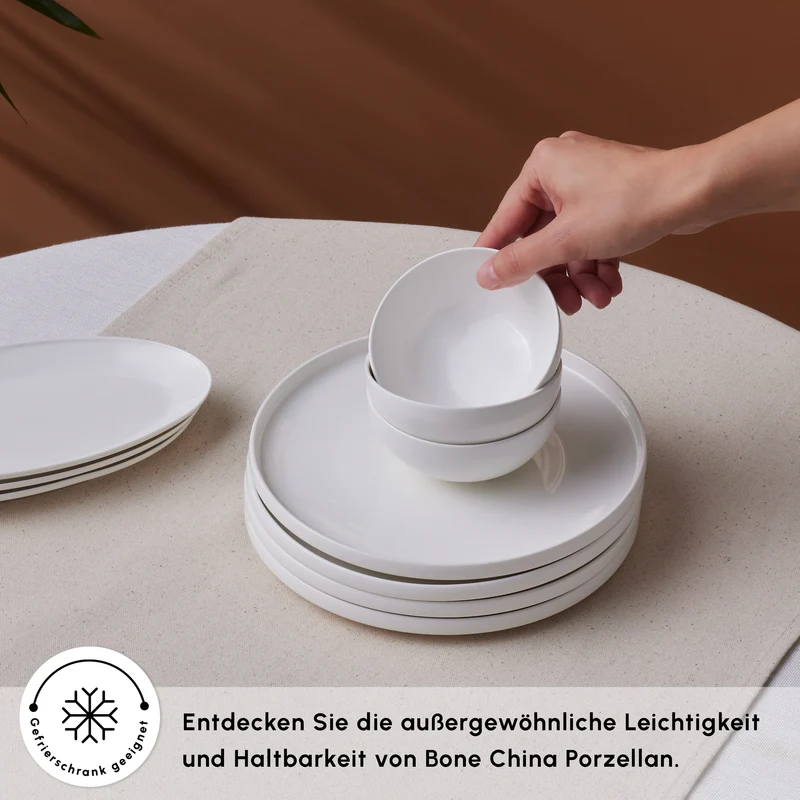 Forever Bone Fika 22-Teiliges - 6-Personen Frühstücksset